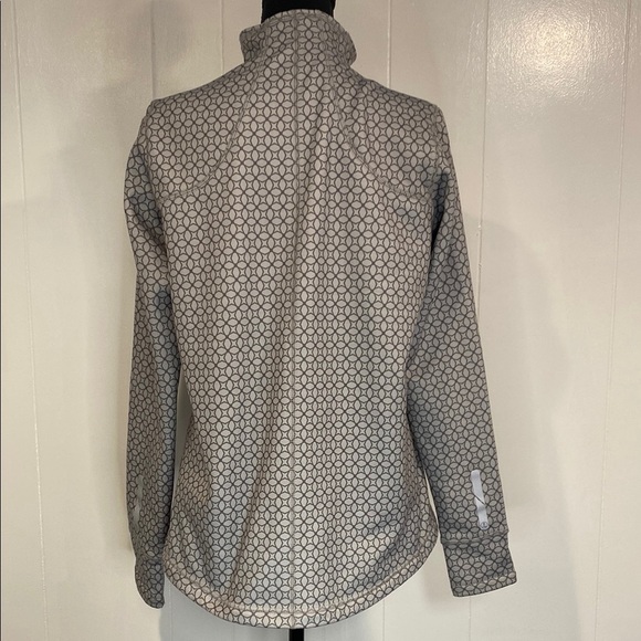 Lands' End Quarter-Zip Pullover Sweatshirt Reflective Performance Gray Size 12 - Picture 13 of 16